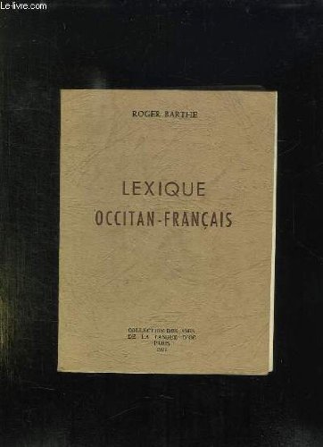 Lexique occitan-francais Lexique occitan-francais