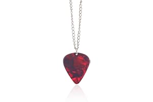 Yisawroy Eddie Munson Collier Strange Horror Things Guitar Pick Pendants Collier Ruby Pendant Costume Cosplay Bijoux