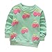 Produktbild Cartoon Erdbeer Kirsche Print T-Shirt Kleinkind Kind, DoraMe Baby Jungen Mädchen Lange ärmel Pullover Warme Bluse O-Ausschnitt Sweatshirt für 0-3 Jahr (B-Blau, 12 Monate)