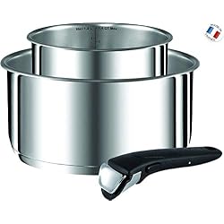 Tefal - L9408802 - Ingenio Preference Set de 2 Casseroles 16/20 Cm Inox + Poignée Amovible Tous Feux Dont Induction