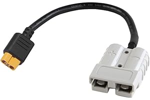 ONIISSY 1 szt. do kabla adaptera Anderson do dla XT60, 50AMP 600V do złącza Anderson wtyczka do adaptera dla XT60 12AWG 30 cm do podłączenia do panelu słonecznego