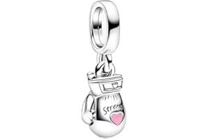Lkwidi Femme Charms-Famille amour animaux Argent Sterling 925 Pendentif avec Zircon Cubique pour Bracelet