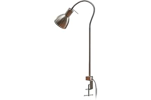 Lámpara de pinza 'Triska' (Moderno) en Gris hecho de Metal e.o. para Salón & Comedor (1 llama, E27) de Lindby | lámpara de mesa, lámpara de mesa, lámpara de lectura