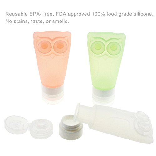 Tragbare Reise-Flaschen Silikon-ContainerSet für Shampoo Body Lotion Leak Proof, 3 Stücke Set - 5