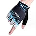 Produktbild skysc Batfox Fahrrad Half Kurz Finger Handschuhe Fahrrad Handschuhe Herren Damen Bike Handschuhe