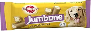 Pedigree Jumbone Dog Treat, Chicken & Lamb Flavour ? 180g (Pack of 12)