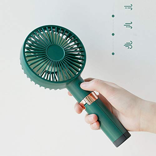 Preisvergleich Produktbild LJ Stativhalterung Mini-Lüftergurt gespeicherter USB-Lüfter Tragbarer, wiederaufladbarer Desktop Tragbar (Color : Green)