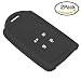 Produktbild Autoschlüssel Silikon Cover Schlüsseltasche Hülle - AUTOMAN Schlüsselanhänger Auto Schlüsselhalter Schlüsseletui für 4 Tasten (Schwarz 2pcs)