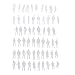 Produktbild WZSP 20 Miniatur-Figuren 1/50 Architectural Human Scale Diorama Modell ABS Kunststoff Menschen