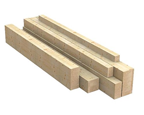 Preisvergleich Produktbild Holzbalken Autosicherung Tanne gl24h 8 x 12 x 300 cm