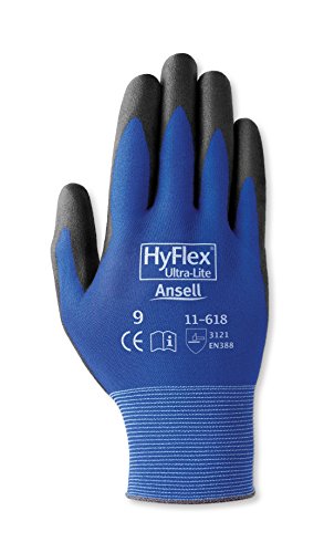 Ansell HyFlex 11-618 Mehrzweckhandschuhe, Mechanikschutz, Schwarze - 2