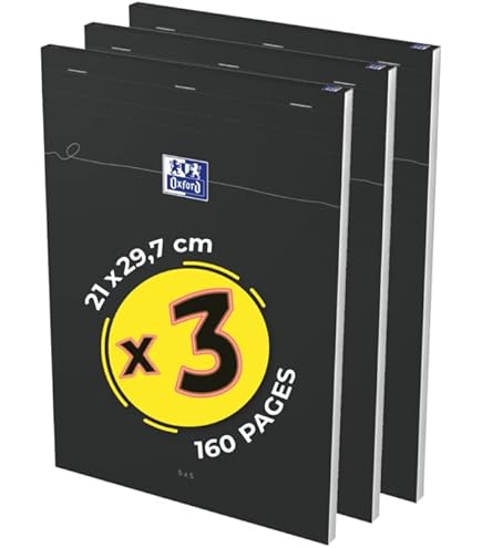 Hamelin - Bloc Papier 50 Feuilles Velin - 80 G - Format 210x297 Mm Uni - Lot De 10