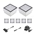 Produktbild ledscom.de LED Pflaster-Stein Gorgon Boden-Einbauleuchte für außen, 10x10cm, 12V, warm-weiß 7er Set