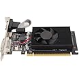 GT610 2GB Graphics Card, GT 610 2G DDR3 64bit, Desktop Graphics Card for Business Office, PCI E 1.1 X 16, DVI, VGA, HDMIs, PC Video Card, Single Fan
