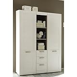 trendteam BZL60557 Babyzimmer Komplett Set Landhausstil weiss Pinie Struktur - 2