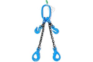 ELLER BLP Chaîne de butée à 2 brins 6 mm/16 mm – Crochet de tête de fourche CSK + raccourcissement – Longueur différente – G10