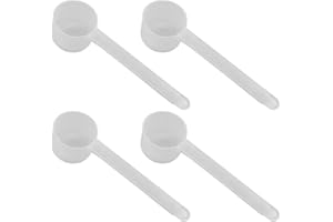 JTKREW 4 Pieces Transparent 5g Measuring Spoon Set-with Scales of 2g, 3g, And 4g for Precise Ingredient Measurement
