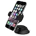 Price comparison product image ULTRICS Car Mount Phone Holder, Universal Mobile Vent Windshield 360 Degree Rotation Windscreen Dashboard Cradle Flexible Suction Compatible with iPhone XR/XS/X Samsung S9/S8 Plus LG Nexus GPS Device