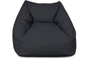 rucomfy Beanbags Snuggle Bean Bag Chair - Kids Armchair Beanbag Seat with Filling Included - Childrens Bedroom Furniture for Boys and Girls - 50 x 46 x 48cm (Navy, Beanbag Only)