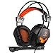 Produktbild CCYOO PS4 Spiel Headset Stereo PC Gamer Gaming Kopfhörer Mit Mikrofon Für Xiaomi Handy TV Laptop Kopfhörer,Orange