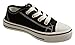 C1-Infants Lace Up Canvas Pump Shoes With White Laces - 29 (UK-11) Black