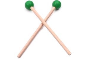 AGZHU 1 Pair Tongue Drum Mallet Xylophone Marimba Drumstick Musical Percussion Instrument for Children Kids Adults, Kids Drumsticks Bell,Piano Hammer Teaching Aids
