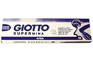 MEMOTAK GIOTTO SUPERMINA 12 pastelli, Nero