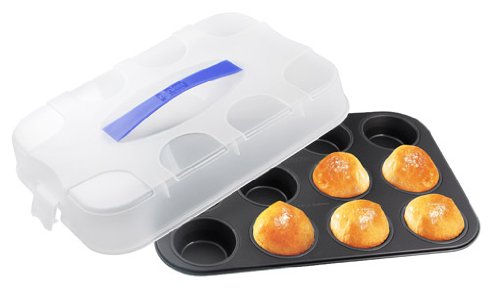 Zenker 3955 Muffin-Backblech mit Abdeckung 37 x 25 x 8 cm - 2