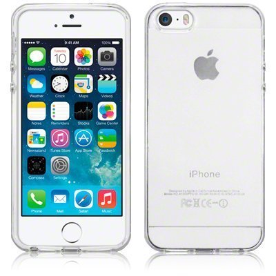 SDTEK iPhone 5 / 5s / SE Coque Housse Silicone Case Cover Transparent Crystal Clair Soft Gel TPU