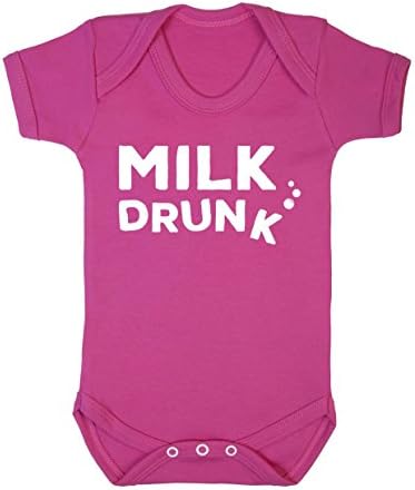 Milk Drunk Baby Boy Girl Unisex Shortsleeve Bodysuit
