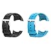 Produktbild For Polar M430 Bands, 2x Replacement Silicone Wristbands Watch Straps for Polar M430 GPS Running Watch Smartwatch, Black+Sky blue