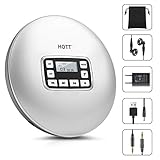 Portable & Anti-Schock: Wiegen weniger als 260 g (0,57lbs), petite Größe (5,6 Zoll) leicht in die Tasche, nimmt Anti-Schock und elektrischen Überspringen Schutz Tech, 45 Sekunden Anti-Skip-Schutz für CDs, 120 Sekunden Anti -Skip-Schutz für MP3-CDs, es ist leicht zu tragen, wohin Sie gehen, lassen Sie die Musik in Ihren Alltag kommen.