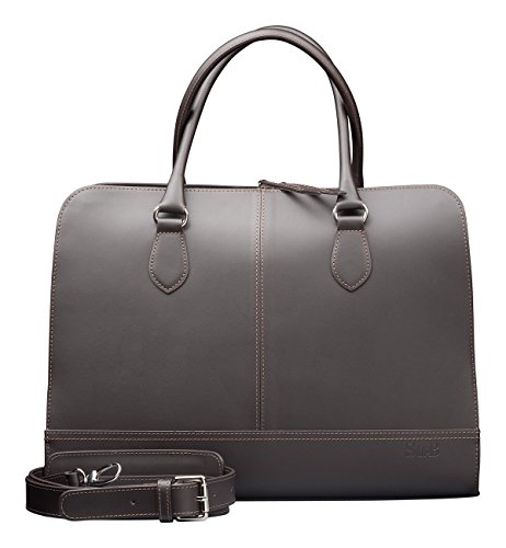 Su.B 13” 14” professionelle Design Damen Laptoptasche, echtes Leder - Made in Italy