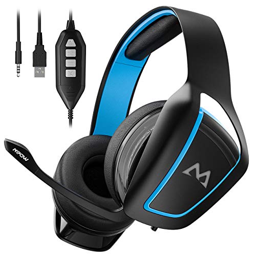 Mpow EG1 Auriculares Cascos Gaming con Mlvente 7 1  Auriculares Cables con Cancelaci  n de Ruido y Audio de Alta Definici  n Potentes Bajos  Auriculares de Diadema Micr  fono y Sonido Envon micr  fono para Videojuegos para PC PS4  2 A  os Garant  a