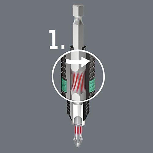 Wera 05056371001 Bitsortiment 7tlg. BiTor 8755-6/BDC PZD WERA BithalterC/E6,3 - 7