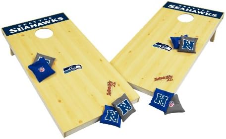 Wild Sports NFL Seattle Seahawks 2' x 4' Authentic Cornhole Game Set