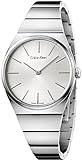 Calvin Klein Damen Analog Quarz Uhr mit Edelstahl Armband K6C2X146