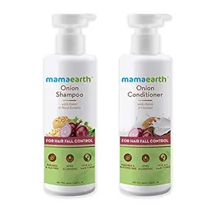 Mamaearth Onion Anti Hairfall Combo (Shampoo and Conditioner)- 250 ml each