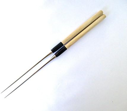 Sakai Takumi Ajimasa, Stainless Steel, Professional Chopsticks MORIBASHI w/Buffalo Horn Bolster &amp; Japanese Magnolia Wood Handle (135mm/5.3")