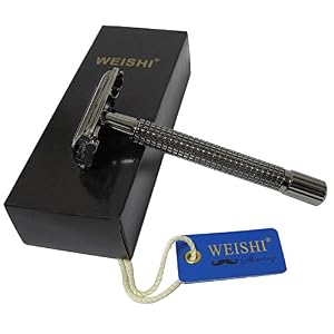 WEISHI Safety Razor Double Edge Nostalgic Long Handle Butterfly Open Razor. - Image 4