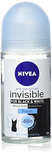 NIVEAInvisible for Black and White 48h Pure Invisible Roll-On, 50ml