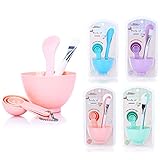 Einfach zu säubern DIY Facail Maske Pinsel Gesichtsmaske Mischwerkzeug Große Schüssel Rührschüssel Meter Messen Puff Stick Messgeräte Pinsel Einweichen & Sprühflasche Lady Gesichtspflege Frauen Gesichtspflege Maske Big