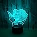 Produktbild 3D Optische Illusions-Lampen Fisch 7 Farben Einzigartige Lichteffekte Usb Power Touch Tischlampe Beste Geburtstagsgeschenke Für Jungen Mädchen Kinder Baby