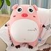 Produktbild Sallypan Pig Kissen, Soft Down Cotton Pink Pig Expression Plush Toy für die Hausdekoration Kindergeschenk,2,50cm