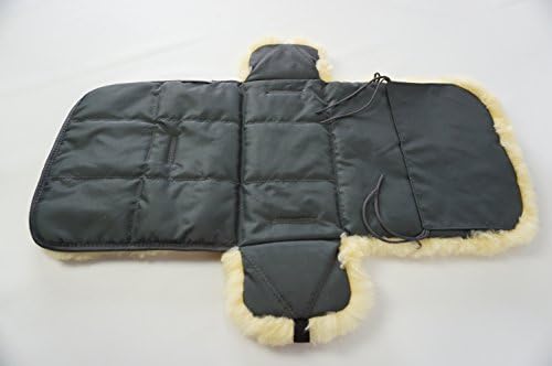 MILABERT GENUINE MEDICAL SHEEPSKIN - CAR SEAT/STROLLER/BUGGY/MOSES BASKET LINER/NURSERY - PREMIUM QUALITY (Graphite)