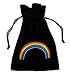Produktbild Find Something Different Unisex-Kinder Chakra Rainbow Black Luxury Velvet Tarot Card Münzbörsen, Mehrfarbig (Multicolour), One Size
