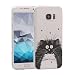 Produktbild Galaxy S7 Edge Hülle, Asnlove Karikatur Muster TPU Transparent Ultradünn Weich Silikon Schutzhülle Thin Fit Passgenaues Premium-Case Schutzhülle für Samsung Galaxy S7 Edge Case, Samsung Galaxy S7 Edge Cover - Schwarz Weiß Katze