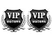 2pc VIP Motors SILVER Car 3D Metal Grille Trunk Badge Decal Logo RS.349.00