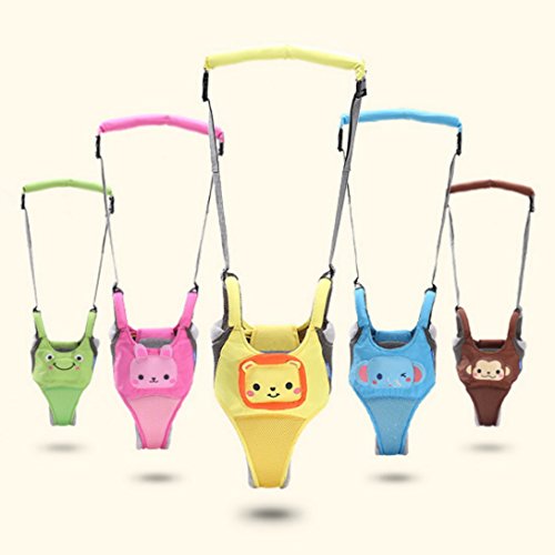Happy Cherry Unisex Baby Walking Assistant Lauflerngurt Sicherheitsleinen Kleinkind zu Fuß Lernen Abnehmbarer Griff Auffanggurt für Baby 10-18 Monate - 3