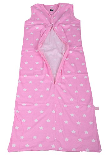 Baby Schlafsack mit Reißverschluss Babyschlafsack ohne Ärmel Sterne Muster Grau IW051 - 2